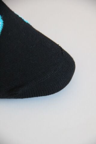 Erkek Ter Emici Dikişsiz Karpuz Desenli Patik Çorap – Siyah