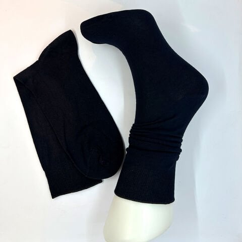 Erkek Uzun Dikişsiz Bambu Çorap – Lacivert