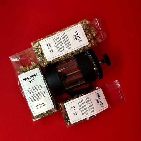 Bitki Çayları – 3’lü Papatya Elma Nane Bitki Çayı Seti