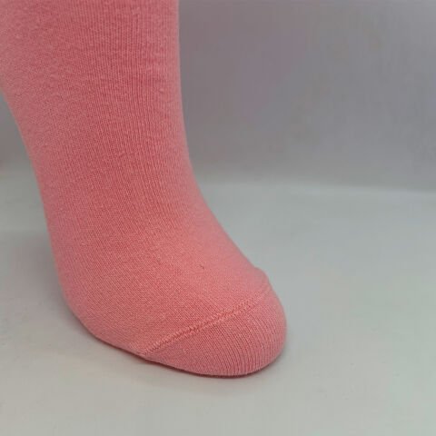 Çılgın Pörtlek Göz Desenli Unisex Pembe Dikişsiz Çorap