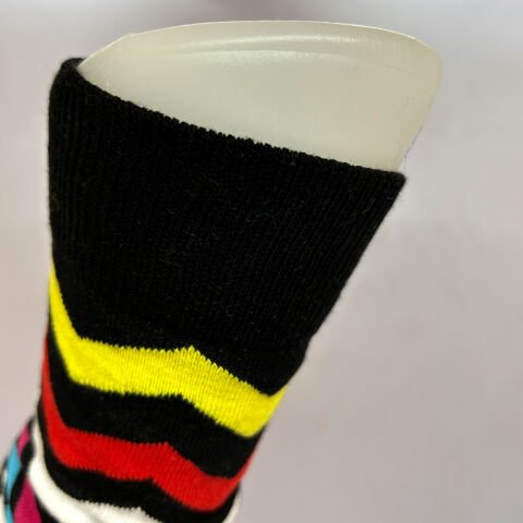 Çizgi Desenli Renkli Çılgın Çorap