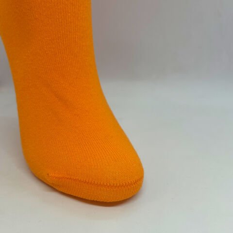 Halay Çeken Figürlü Unisex Turuncu Dikişsiz Çılgın Çorap