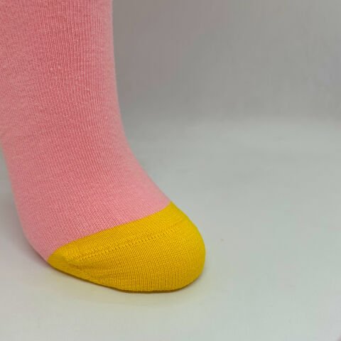 Sağ-Sol Farklı Pembe Kiraz ve Şeker Desenli Çılgın Çorap