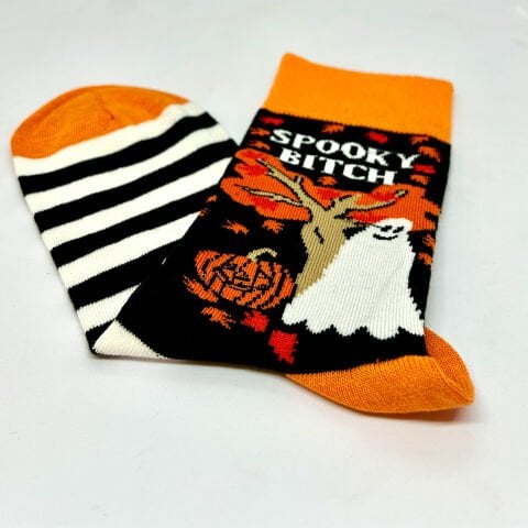 Cadılar Bayramı Karakterli Dikişsiz Çılgın Çorap