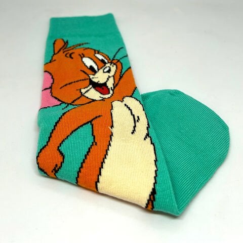 Jerry Karakterli Dikişsiz Unisex Çılgın Çorap