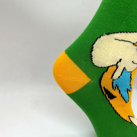 Taş Devri Fred Karakterli Dikişsiz Unisex Çılgın Çorap