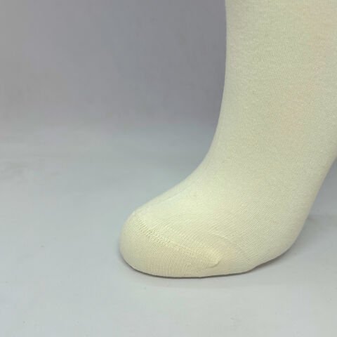 Leopar Desenli Love Taşlı Dikişsiz Kadın Çorap – Beyaz