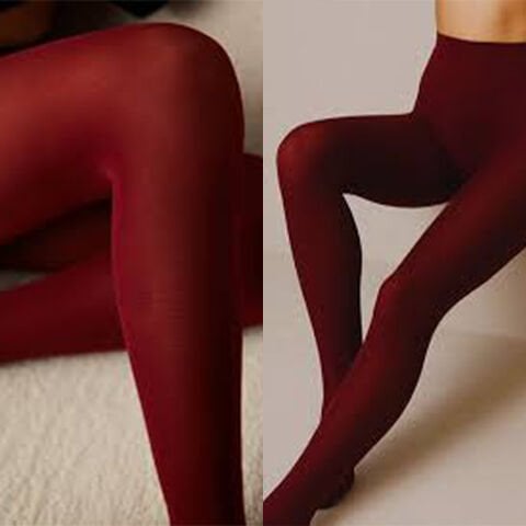 Kadın Bordo Kilotlu Çorap 40 Den