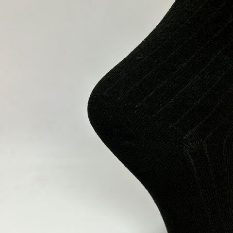 Çizgili Dizaltı Kız Çocuk Çorabı Siyah / 13-15 Yaş