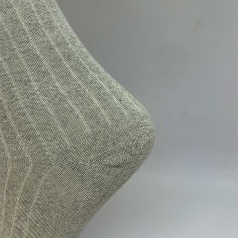 Çizgili Dizaltı Kız Çocuk Çorabı Gri/ 10-12 Yaş