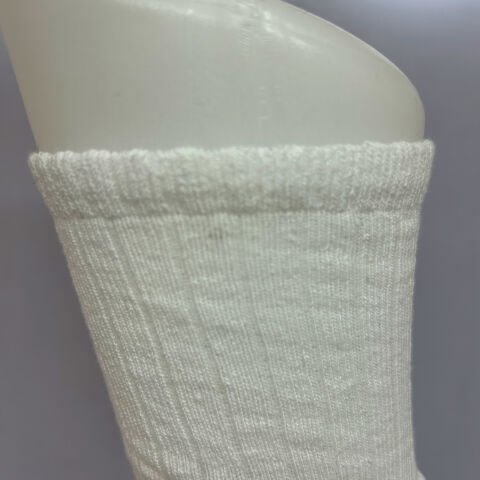 Dizaltı Unisex Çocuk Çorabı Beyaz / 10-12 Yaş