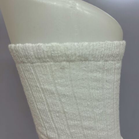 Dizaltı Unisex Çocuk Çorabı Beyaz / 13-15 Yaş