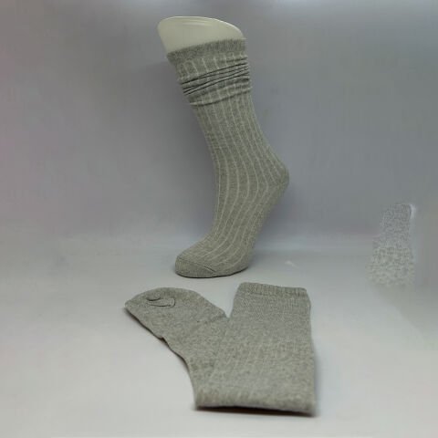 Dizaltı Unisex Çocuk Çorabı Gri / 10-12 Yaş