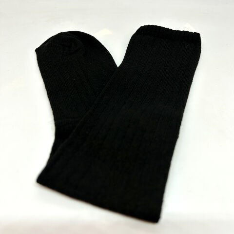 Dizaltı Unisex Çocuk Çorabı Siyah / 10-12 Yaş