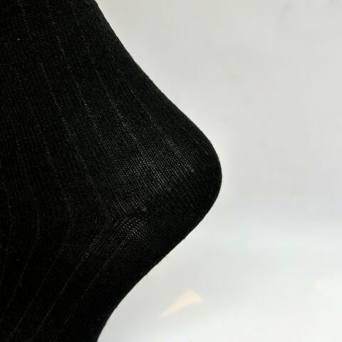 Dizaltı Unisex Çocuk Çorabı Siyah / 10-12 Yaş