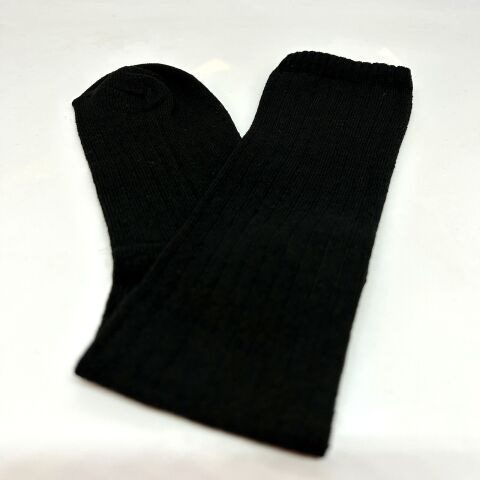 Dizaltı Unisex Çocuk Çorabı Siyah / 13-15 Yaş