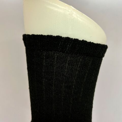 Dizaltı Unisex Çocuk Çorabı Siyah / 13-15 Yaş