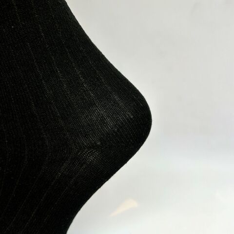 Dizaltı Unisex Çocuk Çorabı Siyah / 13-15 Yaş