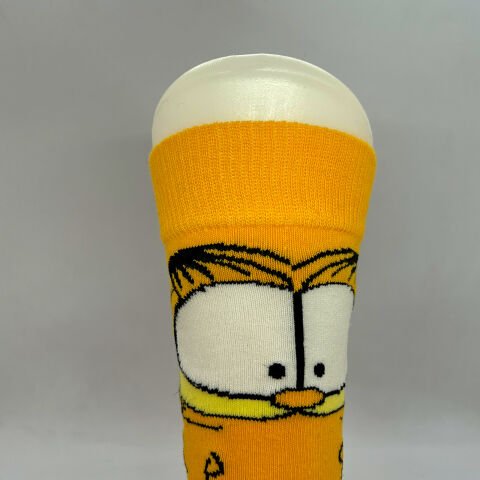 Garfield Karakterli Unisex Çorap Turuncu