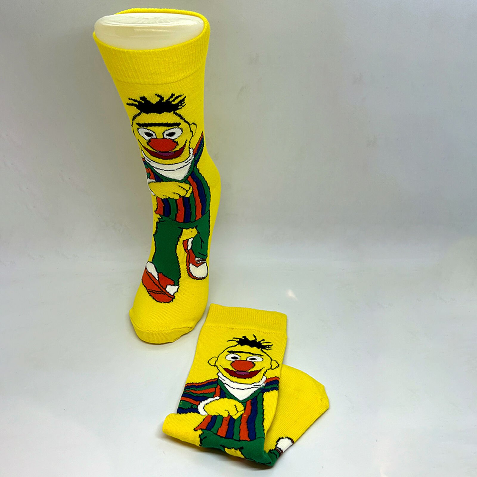 Büdü Karakterli Unisex Çorap Sarı