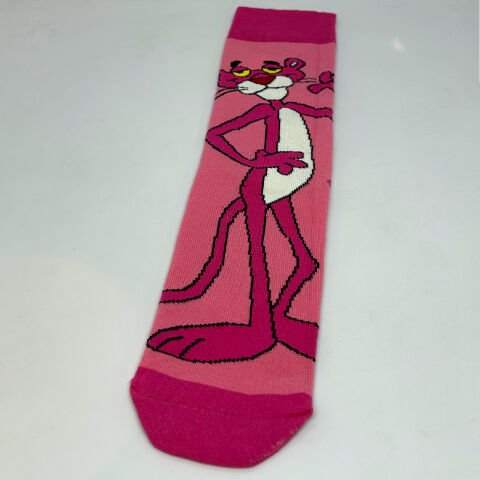 Pembe Panter Karakterli Unisex Çorap Pembe