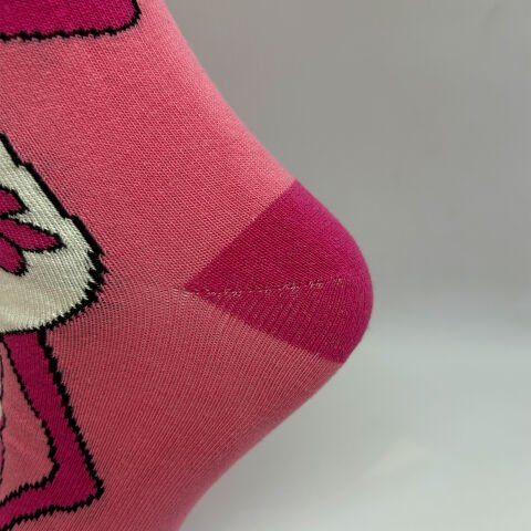 Pembe Panter Karakterli Unisex Çorap Pembe