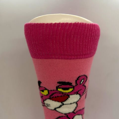 Pembe Panter Karakterli Unisex Çorap Pembe