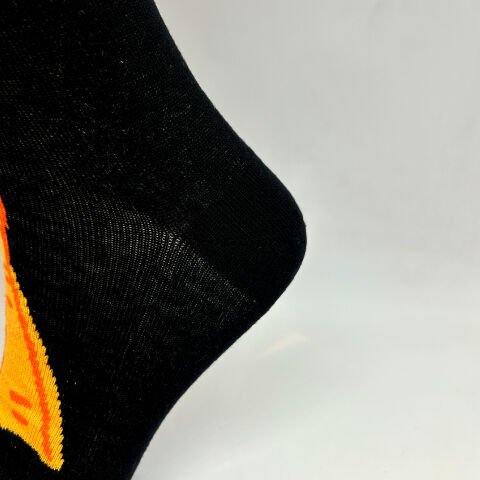 Ördek Ayak Karakterli Unisex Çorap Siyah