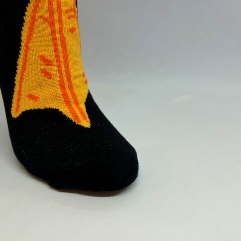 Ördek Ayak Karakterli Unisex Çorap Siyah