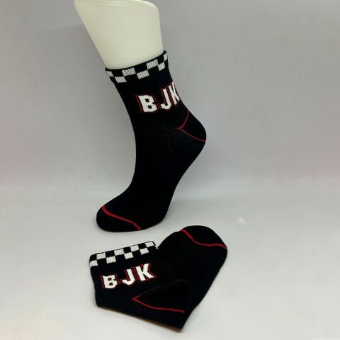 Takım Yazılı Unisex Çorap BJK Siyah