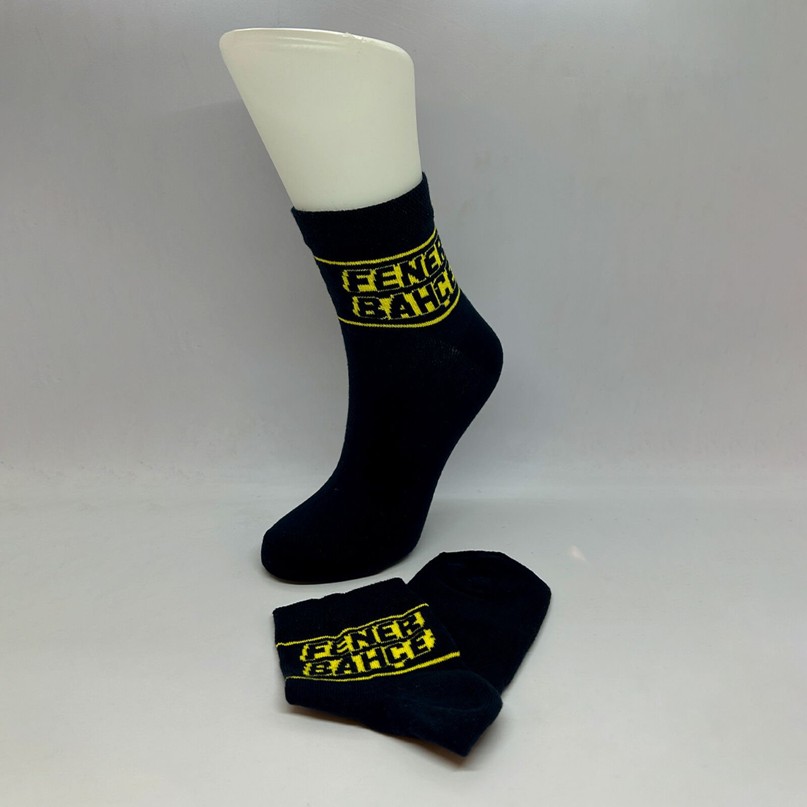 Takım Yazılı Uniseks Çorap FB Çizgili Lacivert