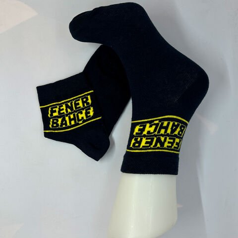 Takım Yazılı Uniseks Çorap FB Çizgili Lacivert