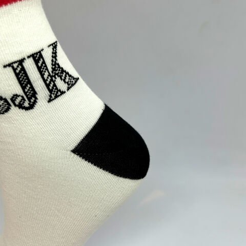 Takım Yazılı Uniseks Çorap BJK Beyaz